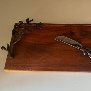 MICHAEL ARAM "OLIVE BRANCH" Wood Serving Tray Cheese Board - LAST ONE!